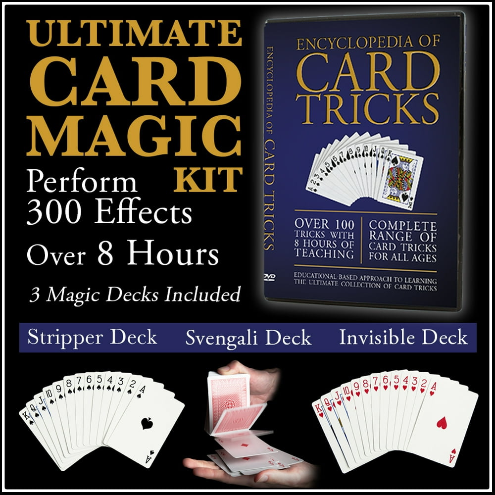 The Ultimate Card Magic Kit Encyclopedia of Card Tricks Set with