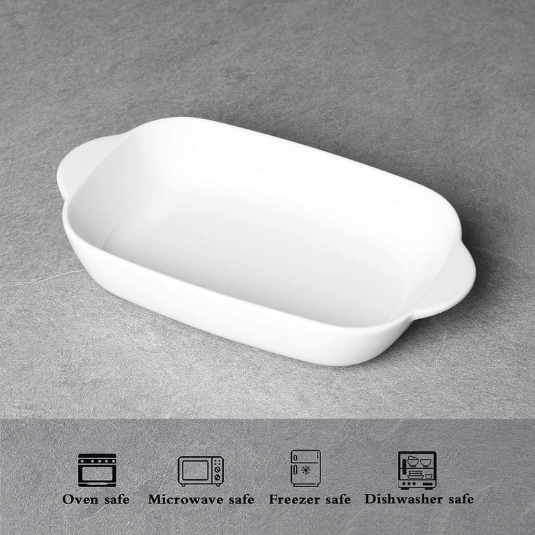 Small Ceramics Rectangular Baking Dishes with Handle for Oven