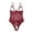 Red, variant on Sexy Lingerie For Women Bow Lace Hollow Open Crotch Teddy Bodysuit Backless Jumpsuit Lingerie Women's Intimates XXXL