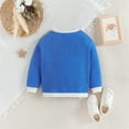 thumbnail image 4 of FamilyThread Kids Boys And Girls Long Sleeve Knit Sweaters Crewneck Pullover Fashion Printed Sweater Kids Solid Blouse Tops For 1-5Y, 4 of 9