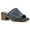 Dark Blue Burnished, variant on Corley Women's Heeled Slide Sandals Color: Dark Blue Burnished Size: 7.5