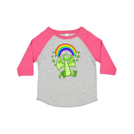 

Inktastic Lucky Dragon with Rainbow St. Patrick s Day Gift Toddler Boy or Toddler Girl T-Shirt