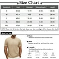 thumbnail image 3 of Men's Crew Neck Short Sleeve Pullover Waffle Knit Shirts Daily Comfortable Fitted Basic T-Shirt-Black-2XL, 3 of 5