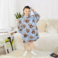 thumbnail image 6 of joogoo Wearable Blanket Hoodie for Cartoon Bears Oversized Sherpa Hooded 3-14 YR M, 6 of 7