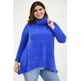 thumbnail image 2 of Suéter Tejido Asimétrico Roman Fashion Azul Rey Talla 38, 2 of 6
