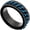Black Blue, variant on Unisex 8mm Stainless Steel Personality Cool Beer Bottle Opener Chain Rotatable Fidget Ring Biker Anxiety Band Gear Wheel Edge