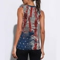 thumbnail image 5 of Sawvnm Women's Casual Independent Yen Neck Sleeveless Vest Print Tops Great Gifts for Less, 5 of 6