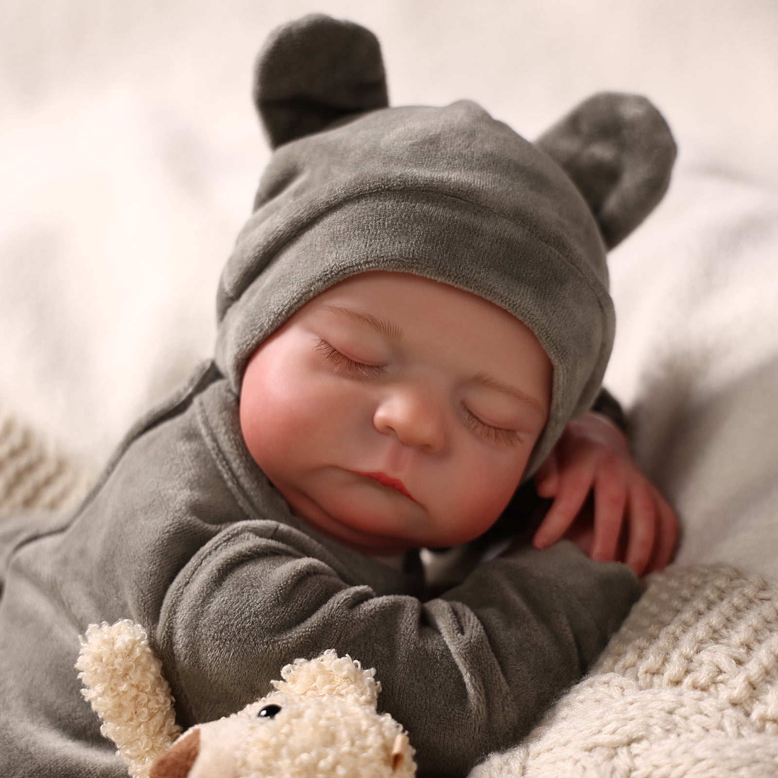 RSG Reborn Baby Dolls Boy 20 inch Newborn Baby Dolls Soft Body Real Life Baby Dolls with Toy Accessories