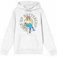 thumbnail image 4 of Buck Up Buttercup Adult White Long Sleeve Hoodie-Small, 4 of 6