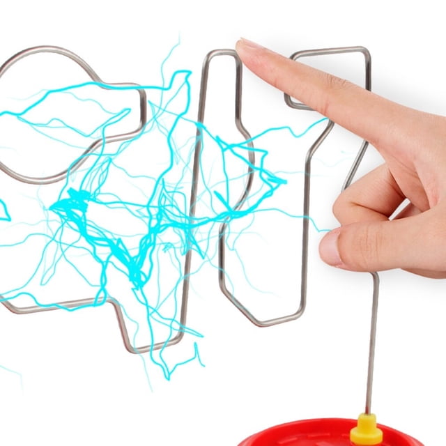 Laberinto táctil con descarga eléctrica, laberinto táctil con descarga eléctrica, juguetes de experimentos científicos, juego de choque eléctrico con colisión, acabado de lujo