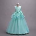 thumbnail image 5 of Trendfront Girls Dress Crew Neck Sleeveless Floral Bowknot Long Formal Princess Gown Birthday Party Evening Gown 5-16 Years, 5 of 9
