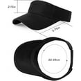 thumbnail image 3 of Dalrosia Sports Sun Visor Hat Golf Visors Hat Adjustable Visor Cap Athletic Sun Hat for Men Women, 3 of 7