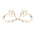 thumbnail image 2 of SmartBy Sweet Hollow Rabbit Ear Studs Bunny Earrings Women Party Jewelry Easter Gift, 2 of 6