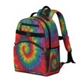 thumbnail image 2 of Colorful Tie Dye Pattern Backpack for School,Cute School Bag,Schoolbag with Adjustable Shoulder Straps & Padded Back,15.25"x11.5"x5.25", 2 of 5
