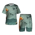 thumbnail image 1 of Balery Paper Fox Crow Fantasy Conjunto de Pijama Infantil de Manga Corta con Estampado – Ropa de Dormir de Algodón Suave-3X-Large, 1 of 6