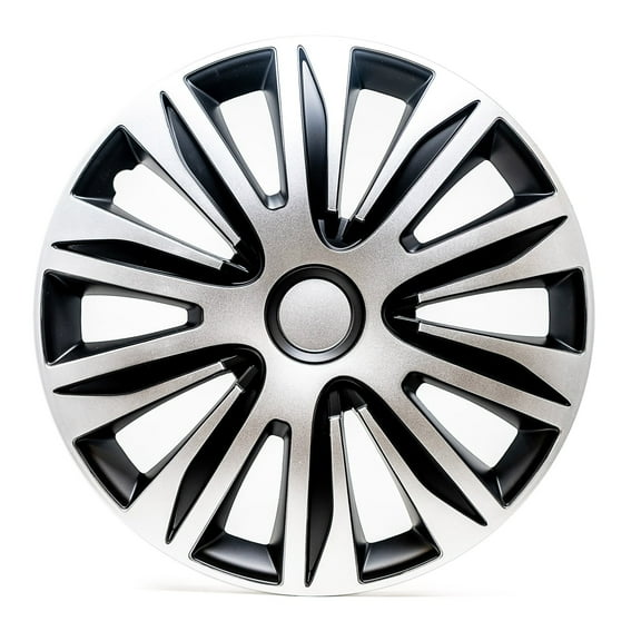 Alpena 16" Zyon Wheel Covers, Silver & Black