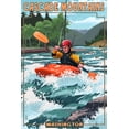 thumbnail image 4 of Cascade Mountains, Washington, Kayak Scene (19x27 inches, Premium 500 Piece Jigsaw Puzzle for Adults and Family, Made in USA), 4 of 4