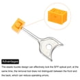 thumbnail image 4 of Uxcell 10pcs Port Blocker Locking SFP Port/Dust Blocker with Metal Color Coded Keys Yellow, 4 of 5