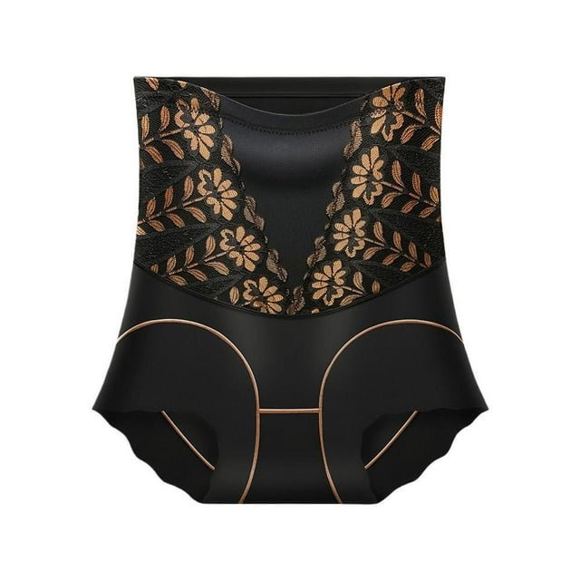 Crazyview Womens High-Waisted Lace Shapewear Briefs,Hipster Briefs for Smooth Shaping