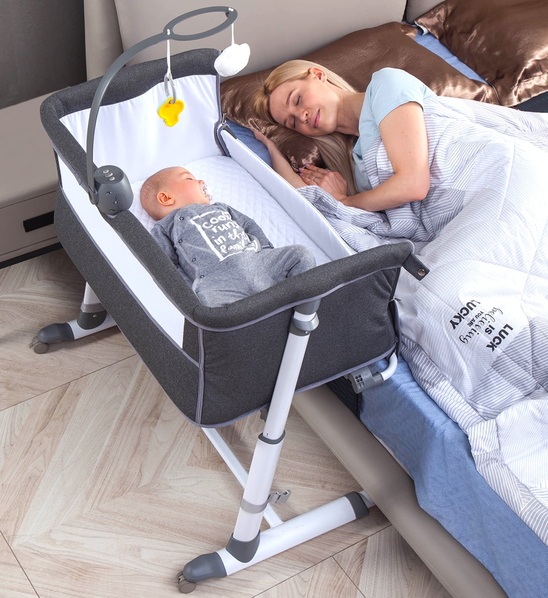 RONBEI Bassinet,Bassinet for Baby,Bedside Crib,Baby Bassinets