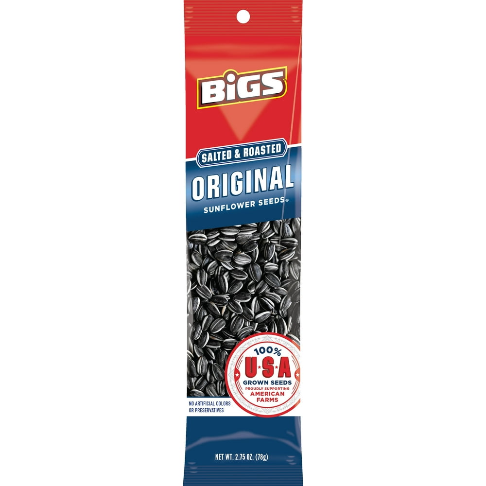 Bigs Sunflower Seeds Original Salted & Roasted 2.75oz (Pack of 12