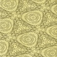 thumbnail image 1 of Ahgly Tapis d'Intérieur Lavable en Machine Carré Transitionnel Jaune Soleil, 6 Pieds Carré, 1 of 7