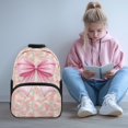 thumbnail image 2 of Yspwyqan Backpack for Girls 8-12, 17" Large Capacity Laptop Backpack, Side Pockets, Adjustable Straps, Pink Camo Bow Print Trendy Bookbag for Elementary High School, 2 of 7