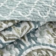 thumbnail image 5 of Home Soft Things Bedspread - 5 Piece Printed Microfiber Quilts Set - Tivoli Ikat - Queen (90" x 90"), 5 of 8