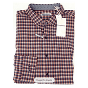 $128Tommy Bahama Long Sleeve Shirt Men's ,New Red Sail, Lindi Check,S