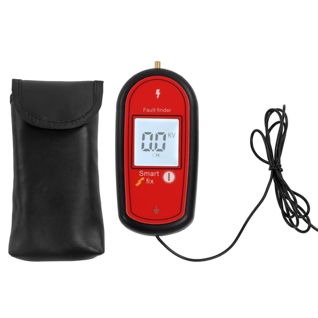 XYCCA MLD 004F Pasture Electronic Fence Tester LCD Screen Digital Fence Voltage Tester Fence Tester 15KV with Backlight Red-0822