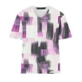 thumbnail image 4 of Blczomt Womens Short Sleeve Tops Summer Plus Size Graphic T Shirts Tie Dye Purple Womens Shirts Casual, 4 of 5