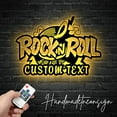 thumbnail image 2 of Handmadetneonsign Custom Rock N Roll Metal Wall Art LED Light, Personalized Rock Music Band Name Sign, 2 of 5