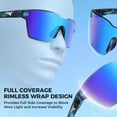 thumbnail image 4 of KastKing Tarkio Polarized Fishing Sunglasses, UV400 Wrap Design, 4 of 7
