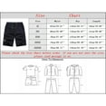thumbnail image 3 of PEASKJP Homme Coupe Régulière Coton Court Coupe Décontractée Casual Multi-Poche, Gris XXXXL, 3 of 3