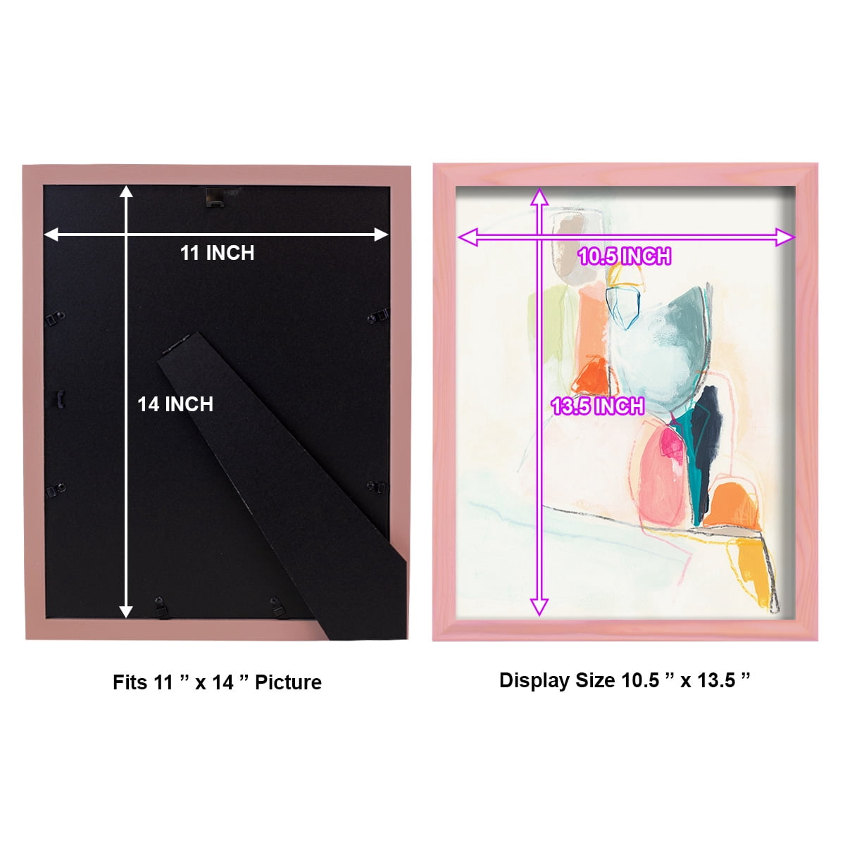 Factotum I -Framed Print w/glass-Sunset Pink