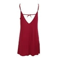 thumbnail image 5 of WBQ Womens Chemise Sleepwear Full Slips SexyNightgown Soft Lingerie Red Tag XL/US 12, 5 of 9