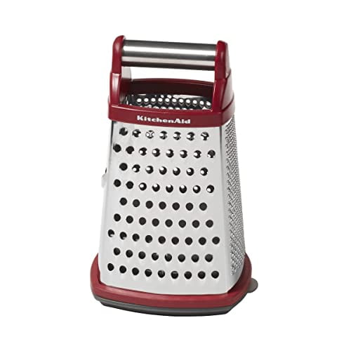 KitchenAid Râpe Boîte en Acier Inoxydable Gourmet, Rouge