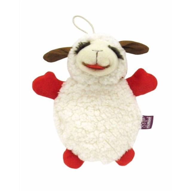 Multipet Crinkle Lamb Chop Plush Dog Toy