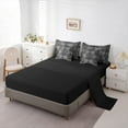 thumbnail image 5 of jejeloiu Damask Victorian Flower 7-Piece Twin Bedding Sets,Halloween Skleleton Bedding Comforter Set,Gray Black Sheet Sets For Men Women,Lightweight Room Decorative Reversible, 5 of 8
