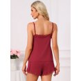 thumbnail image 4 of DARING DIVA Women's Rayon Lace Trim V Neck Cami Camisole Sleepwear L Brown, 4 of 7
