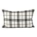 thumbnail image 3 of SARO LIFESTYLE Classic Plaid Pattern Cotton Down Filled Throw Pillow, 12" x 20", Grey, 3 of 4