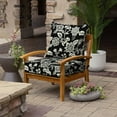 thumbnail image 2 of ARDEN Foam Outdoor Deep Seat Cushion Set, 24 x 24, made with ProFoam, Rain-proof, Fade Resistant, Ashland Black Jacobean, 2 of 9