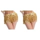 thumbnail image 1 of Minnieouse de danza del vientre de lentejuelas para mujer, de gasa para fiesta de chicas, práctica puesta en escena, baile por encima de la Oro 2piezas, 1 of 1