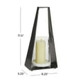 thumbnail image 3 of DecMode Black Aluminum Decorative Candle Lantern, 3 of 8