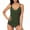 Army Green, variant on Womens Blouson Tankini Swimsuits Two Piece Bathing Suit Tummy Control Modest Swimwear with Bottoms Halter Casual Swim Sets Swim Suits for Women 2025 Two Piece Clearance,Black,XL