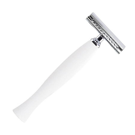 Men Double Edge Safety Reusable Portable Heavy Duty Wet Shaving White
