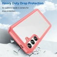 thumbnail image 3 of Feishell Clear Case for Samsung Galaxy S24,Shockproof Hybrid Soft TPU Bumper Anti-Scratch Hard Acrylic Back Transparent Slim Phone Case Cover for Samsung Galaxy S24,Red, 3 of 8