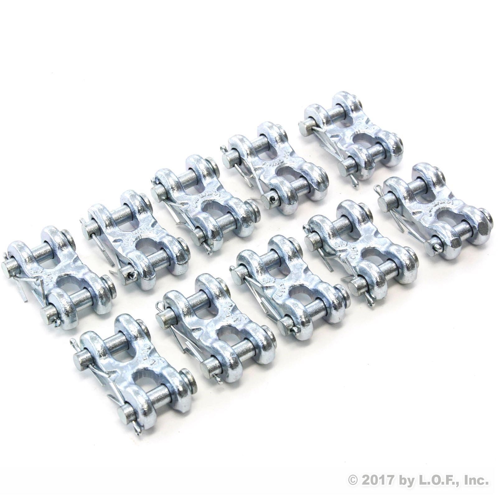 Red Hound Auto (10) Safety Chain RePair Link 1/4 Inch 5/16 Inch Twin