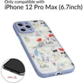 thumbnail image 5 of Compatible with iPhone 12 Pro Max Case Pattern Frosted PC Back 3D Floral Woman and Soft TPU Bumper Protective Silicone Slim Shockproof Case for iPhone 12 Pro Max (Summer), 5 of 15
