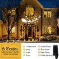 thumbnail image 2 of 66ft 200 LED Warm White Christmas Tree Lights Green Wire, 8 Modes Waterproof Christmas Lights Outdoor, UL588 Approved Indoor String Lights Plug in with Memory Function for Garden,Party, 2 of 7